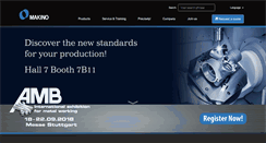 Desktop Screenshot of makino.eu