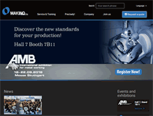 Tablet Screenshot of makino.eu